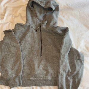 Gray Lululemon Scuba Quarter zip